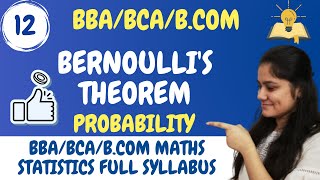 Introduction to Bernoullis TheoremProbabilityDream Maths [upl. by Boothman296]