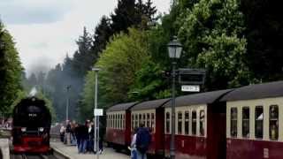 Drei Annen Hohne  Aktivitäten auf dem Bahnhof  Harzer Schmalspurbahn  Brockenbahn  Harzquerbahn [upl. by Marta]