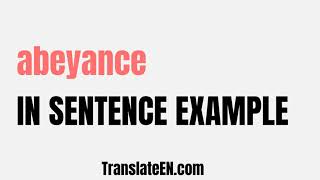 abeyance How to Remember english vocabulary with tricks mnemonics synonyms antonyms examples [upl. by Norford]