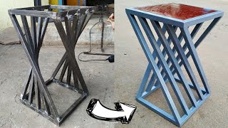 stylish stool for home  how to make it round type stool  making a modern stool [upl. by Mathia]