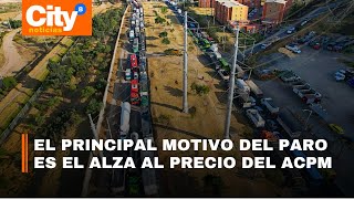 La movilidad en Bogotá colapsó en el marco del paro de camioneros  CityTv [upl. by Ellimak]