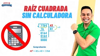 CÓMO HACER UNA RAIZ CUADRADA SIN CALCULADORA Super facil  Para principiantes [upl. by Notslar320]