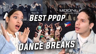 Waleska amp Efra react to The Best Dance Breaks in PPOP [upl. by Eesak]