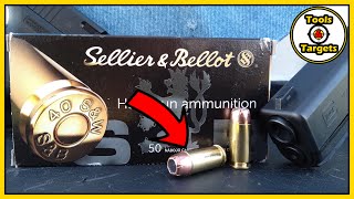 Can BIGGER Do BetterSellier amp Bellot 40SampW SelfDefense AMMO Test [upl. by Assenahs972]