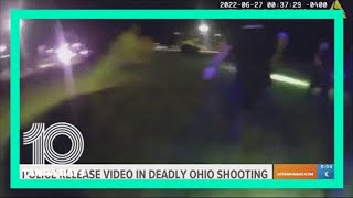 Jayland Walker bodycam video released Demonstrators protest outside Akron Justice Center [upl. by Anthony]