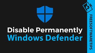 Disable Windows Defender in Windows 10 Permanently  2020 [upl. by Notxap]