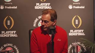 Watch the Rose Bowl Media Day Press Conference with Coach Saban [upl. by Lister]