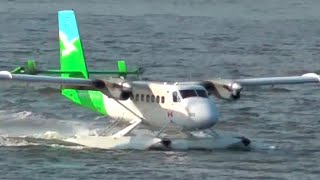 Twin Otter Seaplane Landing [upl. by Ronnoc]