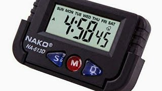 NAKO NA613D HOW TO SET Time How to set ALARM and how to start amp stop STOPWATCH BY SIMPLE STEPS LCD [upl. by Erdnaek622]