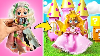 Princess Makeover and Castle DIY✨ FUN Crafts From Bottles🧴by Slick Slime Sams Maker World [upl. by Imotas]