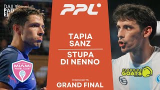 GRAND FINAL  TapiaSanz VS StupaDi Nenno  Padel Pro League  New York  Highlights [upl. by Ordisy976]