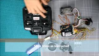 TAMIYA MFC03 Test Set Up Demo 56523 Step B Trim teaching mode [upl. by Lemhaj]