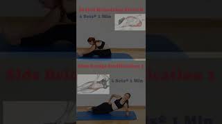 Seated Hamstring StretchSide Bridge Modification 1 muscletoningexercises stretchingbenefits [upl. by Anoo]