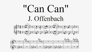 quotCan Canquot  J Offenbach piano sheet music by Tatiana Hyusein [upl. by Lehcin]