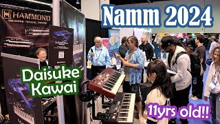 Namm 2024 11yrs Old Sylvia Ho amp Daisuke Kawai河合代介 play Hammond MSolo XK5 [upl. by Fruin]