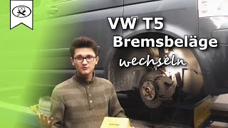 Volkwagen T5 Bremsbeläge wechseln  VW T5 Brake Pads switch  VitjaWolf  Tutorial  HD [upl. by Atwekk]