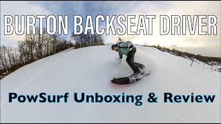 Burton Backseat Driver PowSurf Review Can it Substitute for Surfing [upl. by Akcirederf]