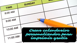 Crear calendarios personalizados gratis y online para el 2023 [upl. by Oramug414]