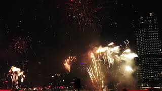 Brisbane Sunsuper Riverfire fireworks 烟花大会2018 [upl. by Aynotal590]