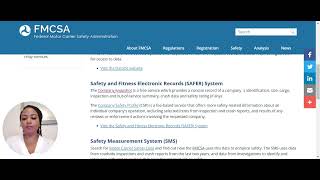 How to find FMCSA safety scores on SAFER [upl. by Shanks]