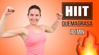 Cardio HIIT INTENSO para QUEMAR GRASA 🔥  40 MINUTOS [upl. by Oicram546]