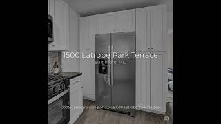 1500 Latrobe Park Terrace Baltimore MD [upl. by Kerr]