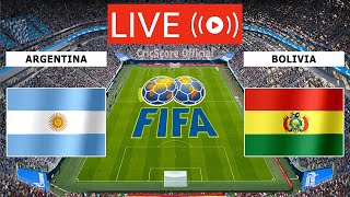 🔴LIVE ARGENTINA VS BOLIVIA LIVE FULL MATCH STREAMING  FIFA WORLD CUP QUALIFIER CONMEBOL LIVE TODAY [upl. by Eenattirb220]