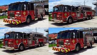 Orlando FD  Station 10 Responses Engine 10 Tower 10 SPARE Medic 171 [upl. by Euqinim]