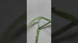 embroidery outline stitchbasic titorial easyshortsvideo [upl. by Eelannej]