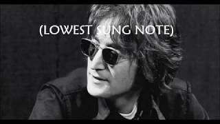 John Lennon Vocal Range B1G5 C6 [upl. by Shank]