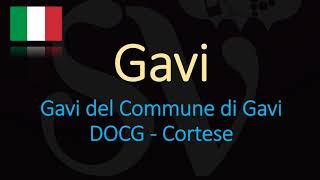 How to Pronounce Gavi CORRECTLY  Italian Wine Pronunciation [upl. by Obala409]