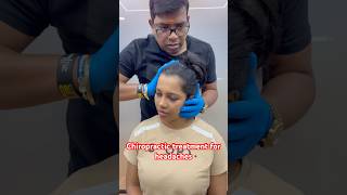 Chiropractic treatment for headaches drrajneeshkant worldfamouschiropractor [upl. by Ramed]