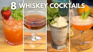 8 Easy Whiskey Cocktails to Make at Home  Whiskey Drinks for Beginners [upl. by Alesig]