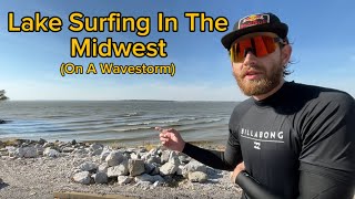 Lake Surfing In The Midwest On A Wavestorm [upl. by Enotna692]