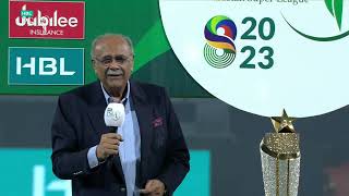 Chairman PCB Najam Sethi Speech  Multan vs Lahore  Match 34 Final  HBL PSL 8  MI2T [upl. by Ariem]