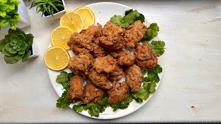 KFC Style Popcorn Chicken  Crunchy Tender Pops  Crispy Fried Chicken by MahCooksandVlogs [upl. by Ennailuj]