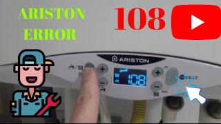 Eroare 108 ariston error presiune scăzută Low Water Pressure  Fault Code 108 [upl. by Siurad]