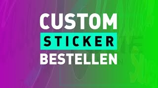 CUSTOM Sticker bestellen  Folien Werbevideo  Holo Oilslick Glitter FlipFlop [upl. by Essile500]