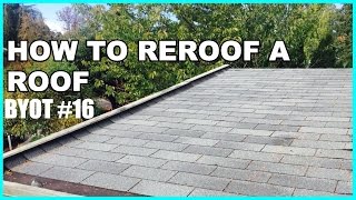 DIY How To Reroof A Roof [upl. by Aekahs]