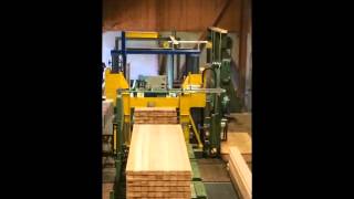 Lumber Strapping Machine [upl. by Egnalos]