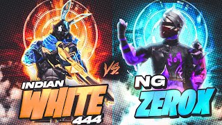 MOBILE WHITE444🇮🇳 VS ZEROX FF 🇳🇵  BEST VS BEST🤯 [upl. by Atirb]