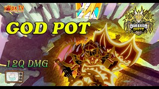 GOD POT Purple Gildenscale Warrior Set  12Q damage Roblox Dungeon Quest Gilded Skies [upl. by Kenneth]