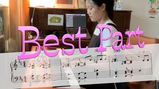 Best Part piano transcription  Sheet music  Daniel caesar [upl. by Malvie]