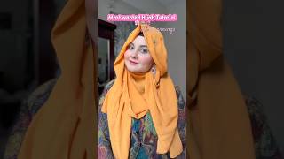 My TikTok viral hijab tutorial with earrings 🎀🌷 hijabstyle hijabfashion hijabtutorial hijab [upl. by Sueaddaht]