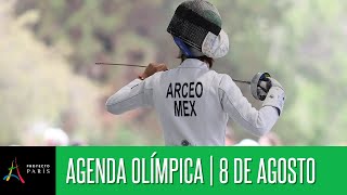 Agenda de competencias mexicanas en París 2024 horarios del 8 de agosto [upl. by Emelen]