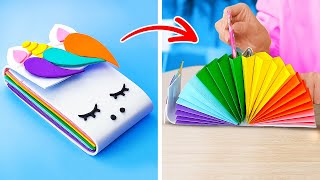 Genius School Hacks and DIY Stationery Projects You Wont Believe 📝✨ [upl. by Lawford]