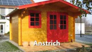 Blockhaus24de Aufbau eines Gartenhauses  einfach und schnell [upl. by Anima103]