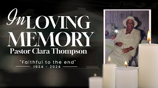 Pastor Clara Thompson Funeral Service [upl. by Yager]