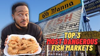 Trying the Top 3 Most DANGEROUS Fish Markets in South Los Angeles [upl. by Charlotte]