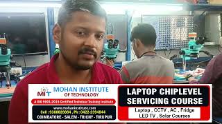 laptop service course  laptop chip level training  laptop repairing course in tamil nadu [upl. by Ecnarretal472]